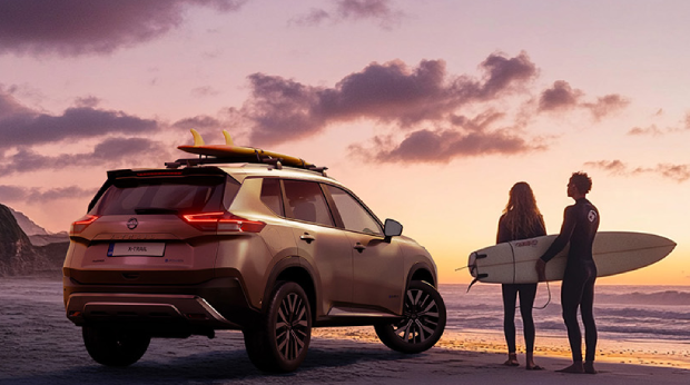Xtrail en playa 