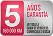 5 años de garantía